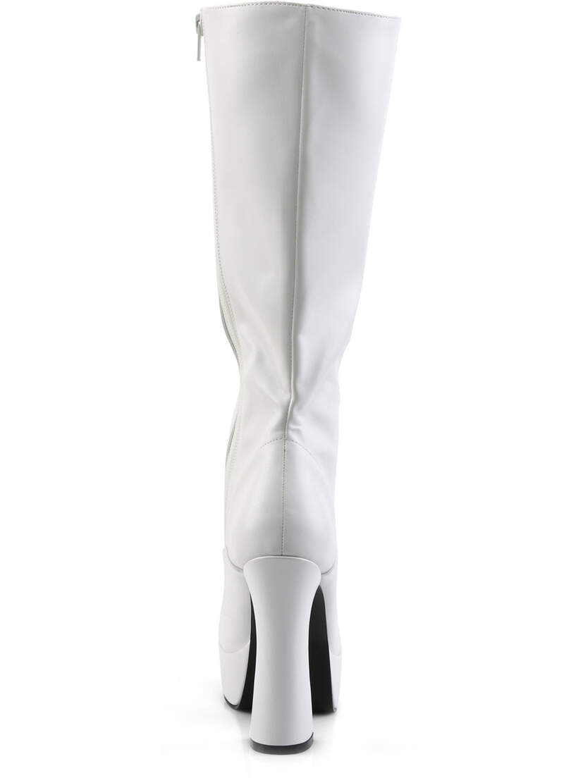 ELECTRA-2020 Lace-Up White Platform Boots