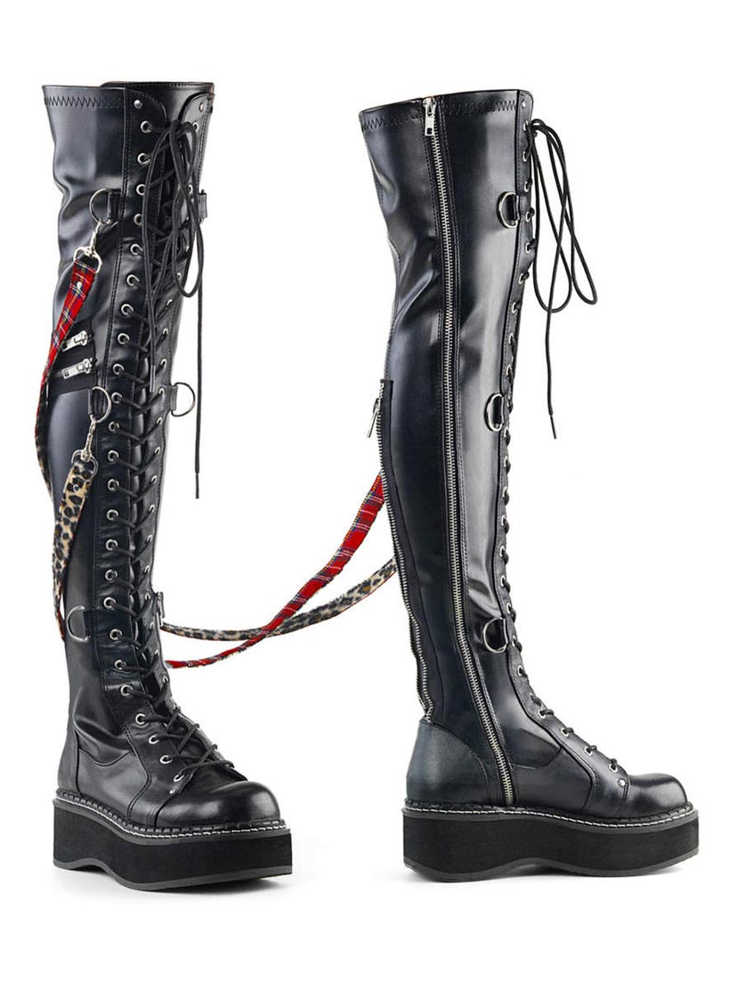 EMILY-377 over the knee platform boots