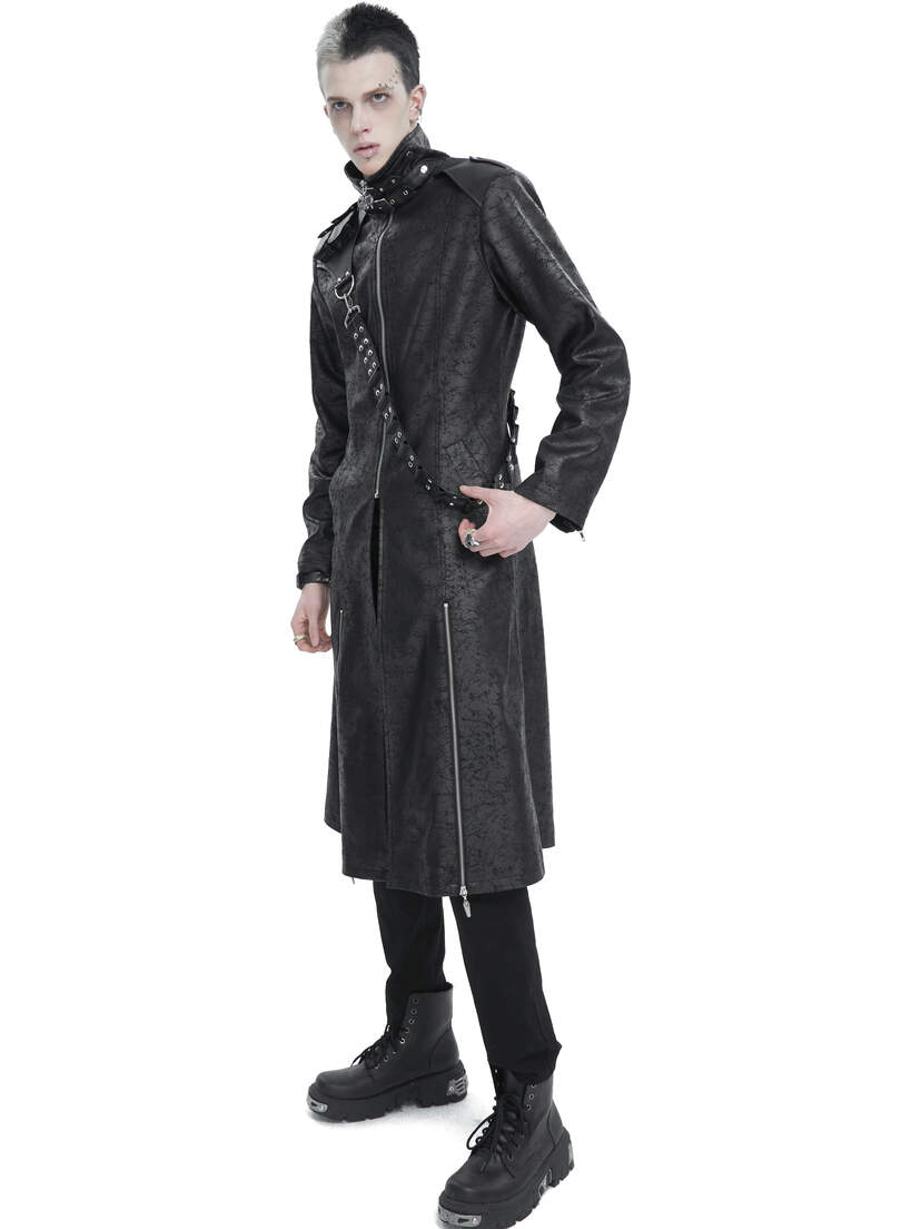 Enforcer - Men's Gothic Knee Length Coat