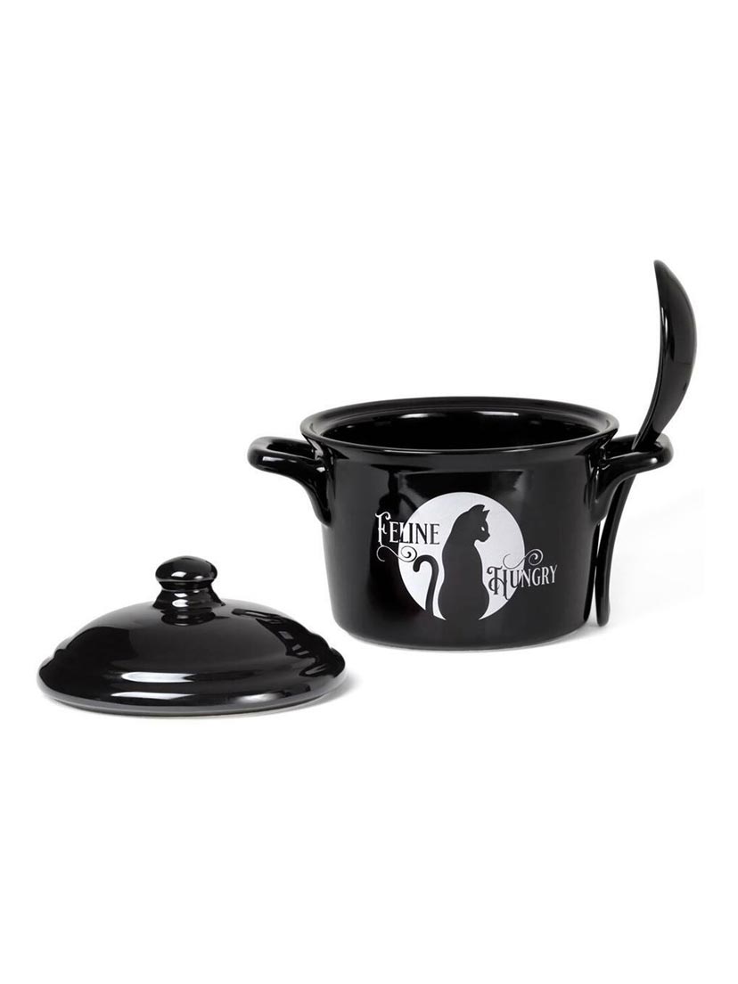 Feline Hungry Bowl and Spoon Set