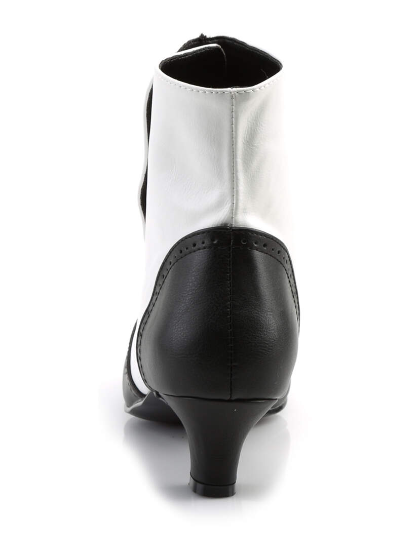 FLORA-1023 White Victorian Boots