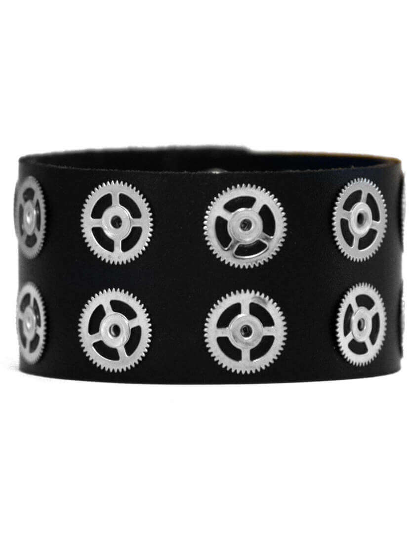 Gears Leather Wristband