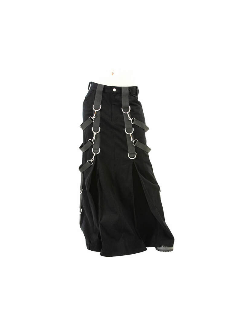 Gothic Belt Denim Skirt