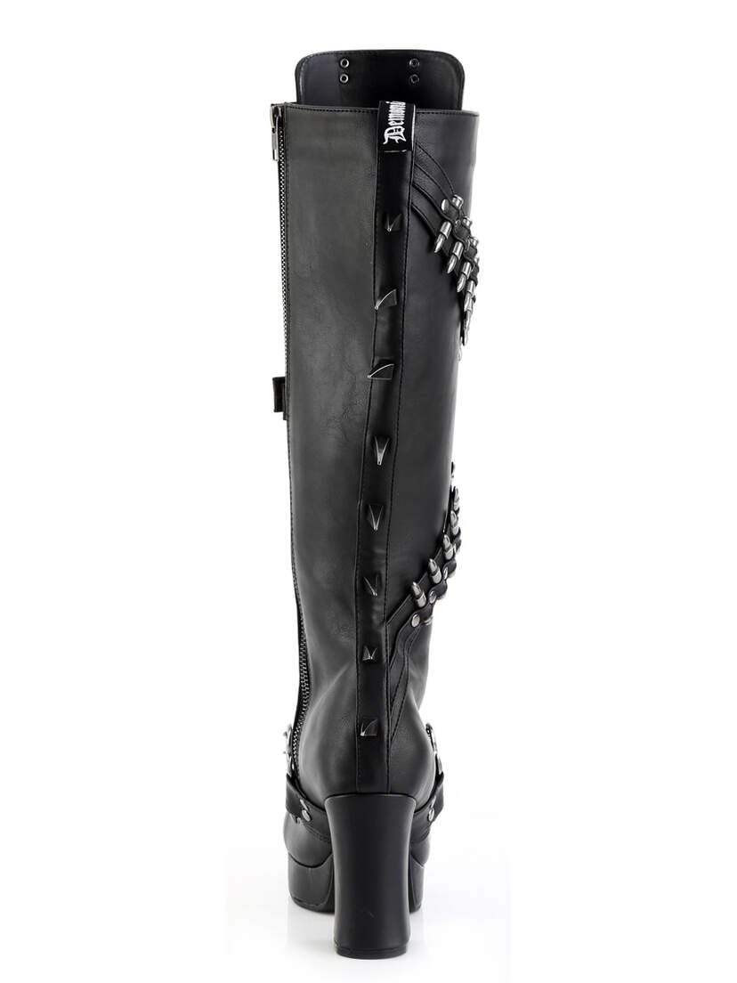Gothika-108 Platform Boots with Bullets & Brass Knuckles