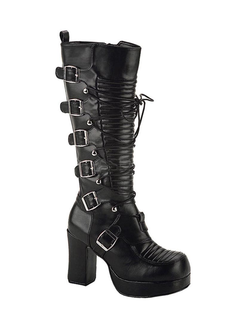 GOTHIKA-200 Black Laceup Boots
