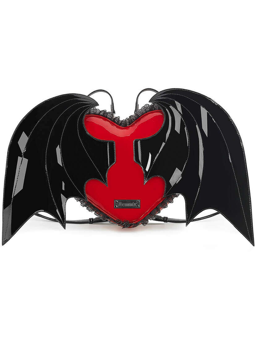 Demonia Gothic Batwing Heart Backpack