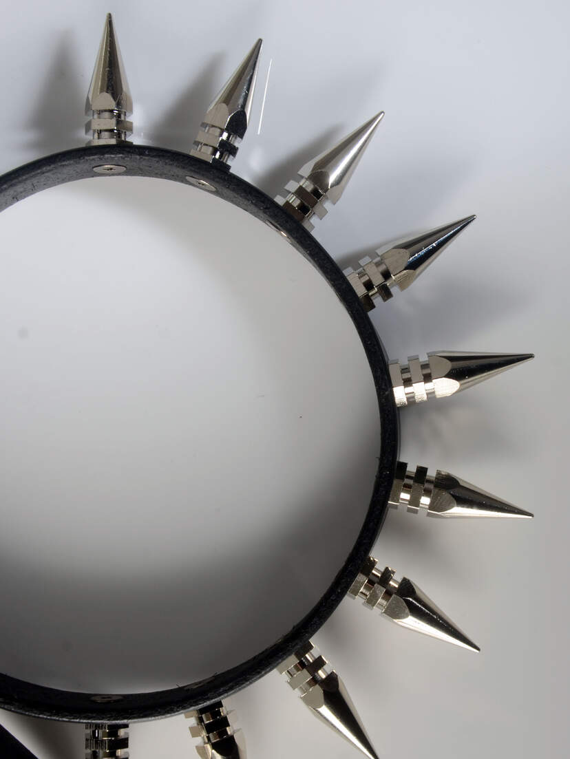 Hex Spike Leather Choker Hex Spike Leather Choker