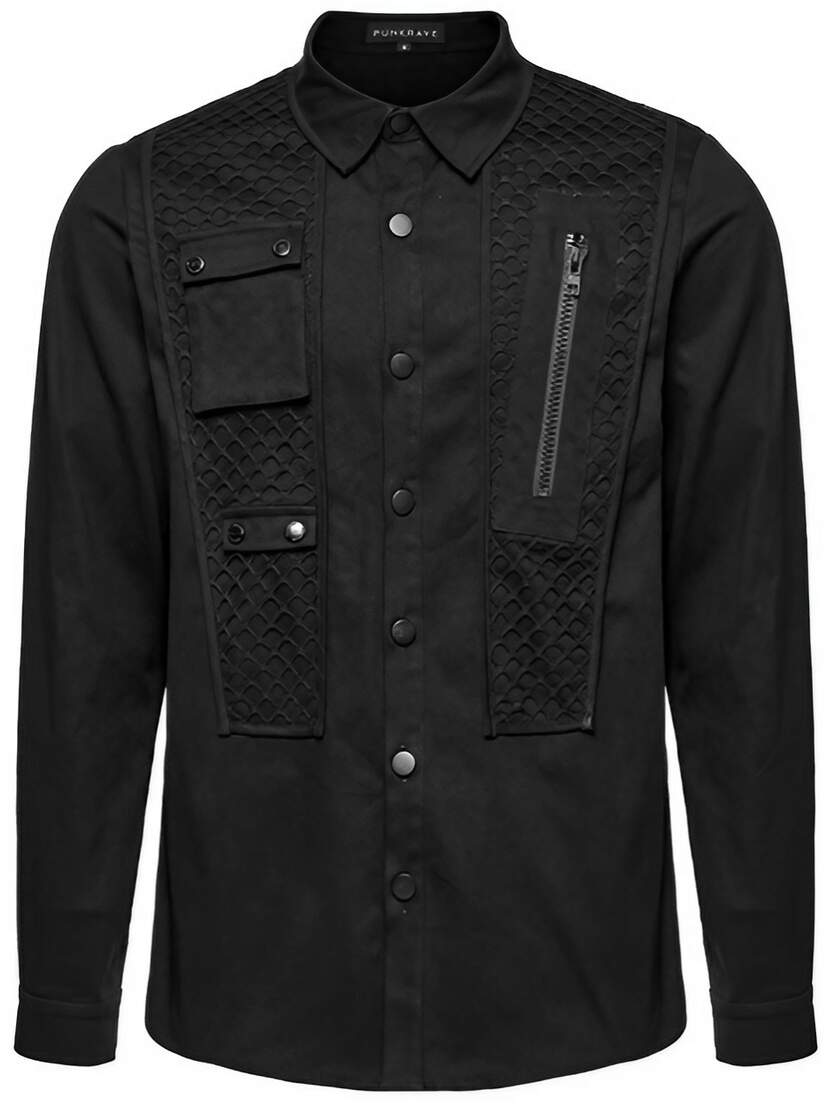 Hypermesh Men's Button-up Long-Sleeve Shirt