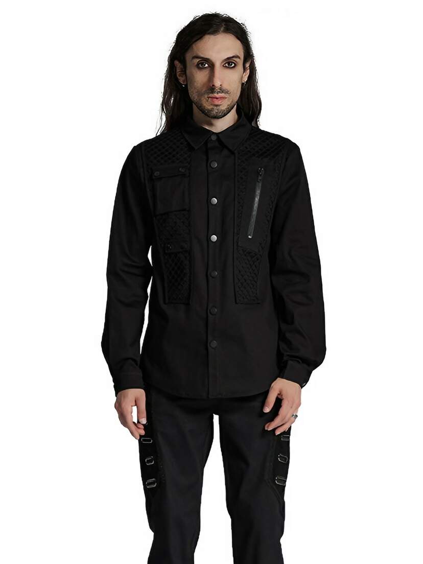 Hypermesh Men's Button-up Long-Sleeve Shirt