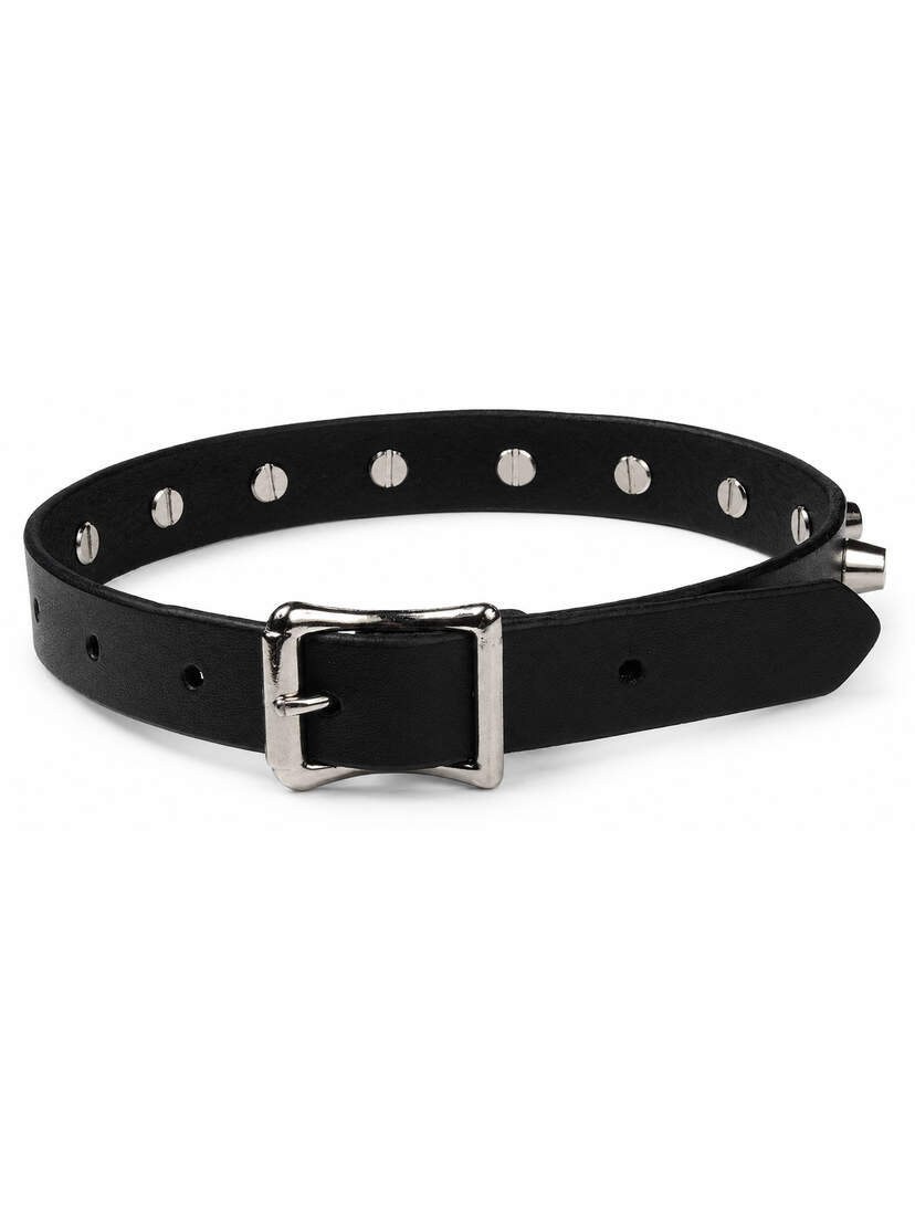 Industrial Spike Leather Choker Industrial Spike Leather Choker