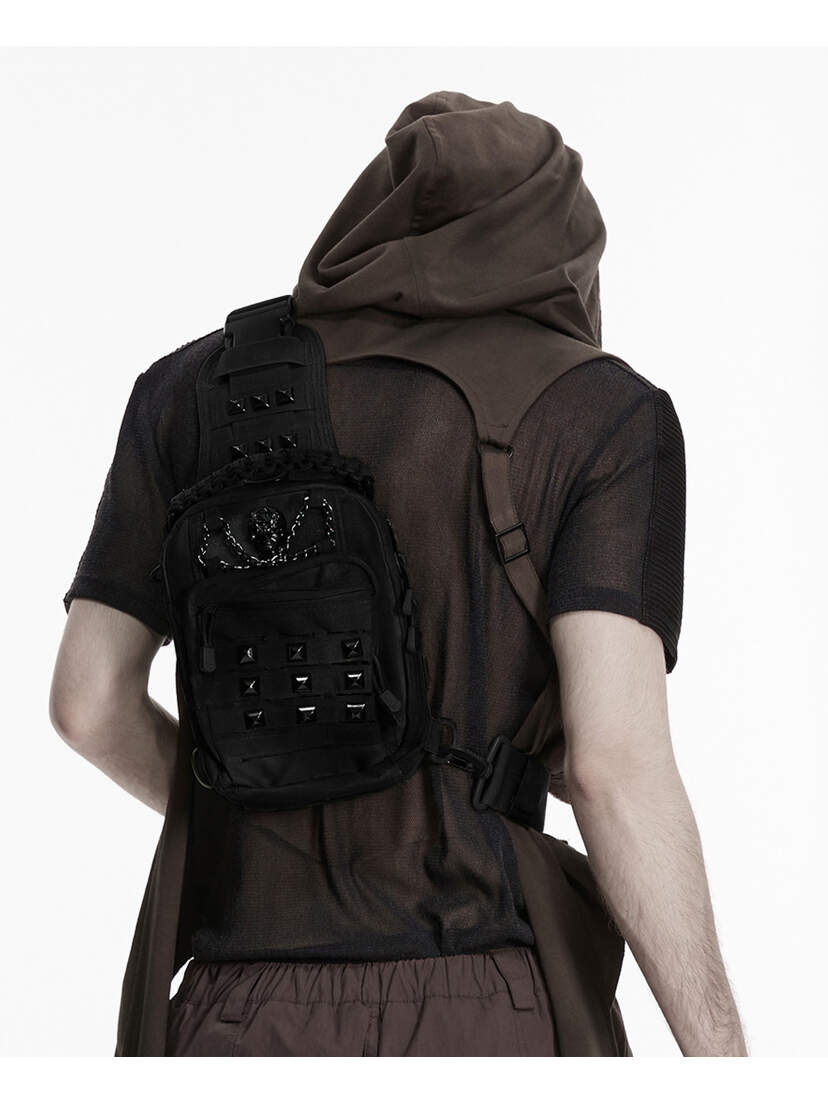 Iron Skull Gothic Crossbody Sling Bag Iron Skull Gothic Crossbody Sling Bag