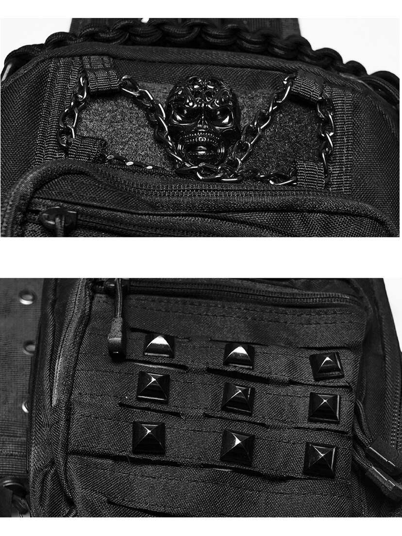 Iron Skull Gothic Crossbody Sling Bag Iron Skull Gothic Crossbody Sling Bag