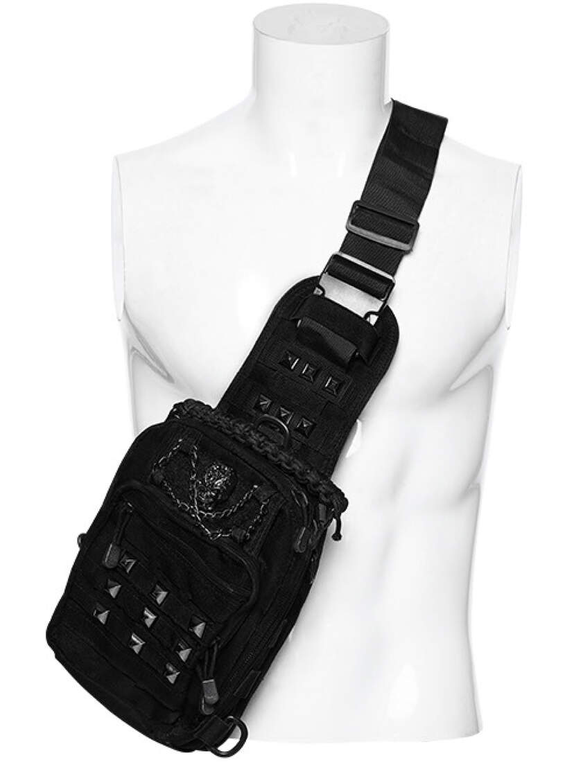 Iron Skull Gothic Crossbody Sling Bag Iron Skull Gothic Crossbody Sling Bag