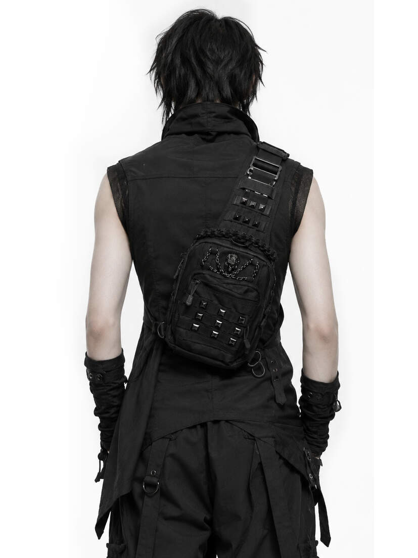 Iron Skull Gothic Crossbody Sling Bag Iron Skull Gothic Crossbody Sling Bag