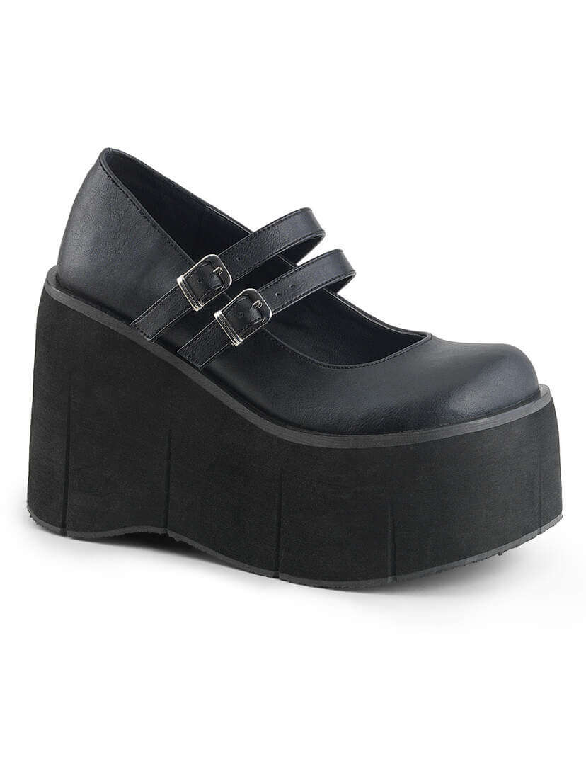 KERA-08 Black Platform Shoes