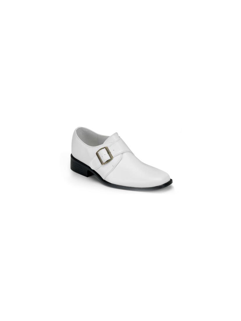 LOAFER-12 White Loafer Shoes