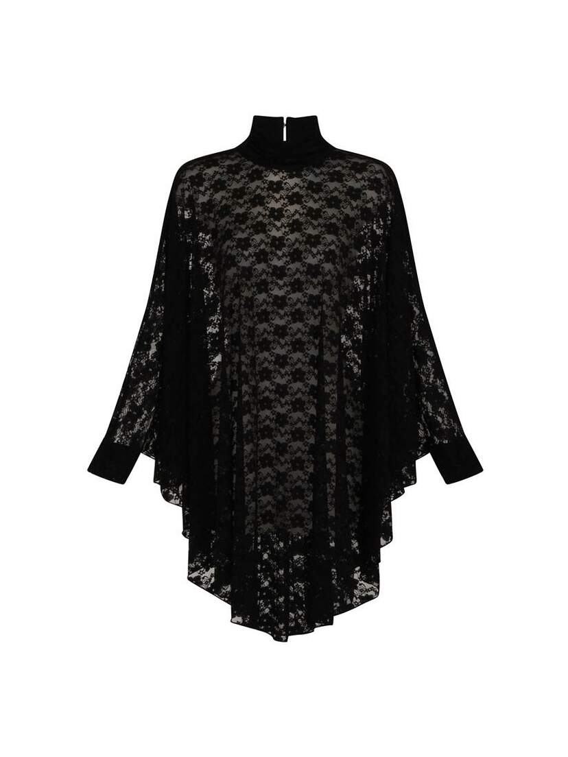 Gothic Lydia Lace Drape Dress