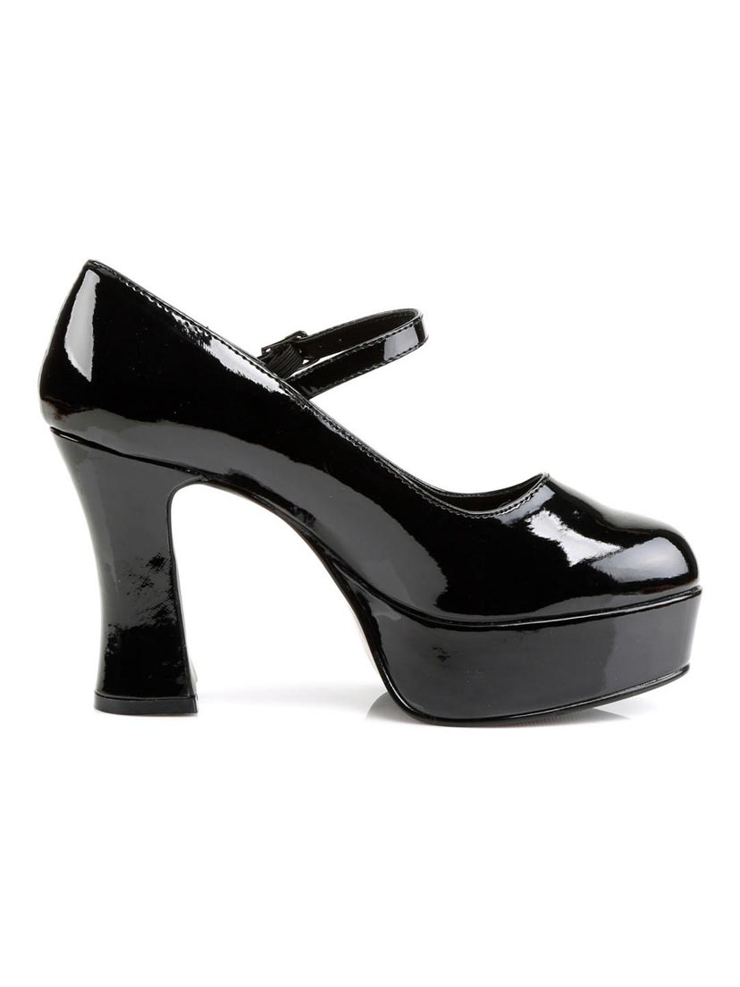 MARYJANE-50 Black Platform Shoes