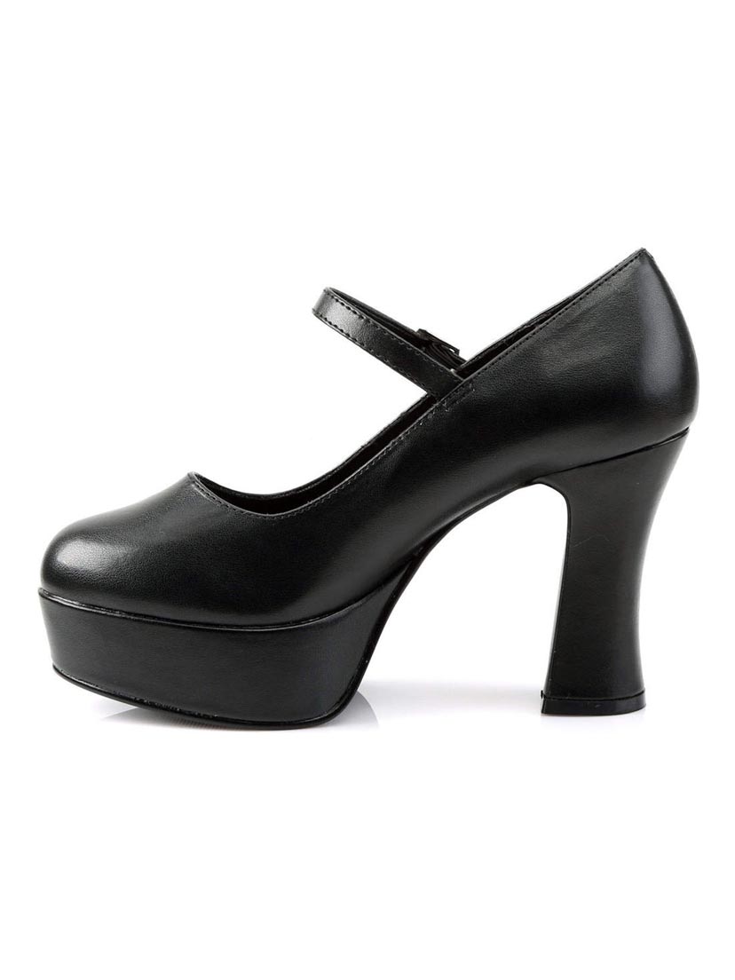 MARYJANE-50 Black Platform Heels
