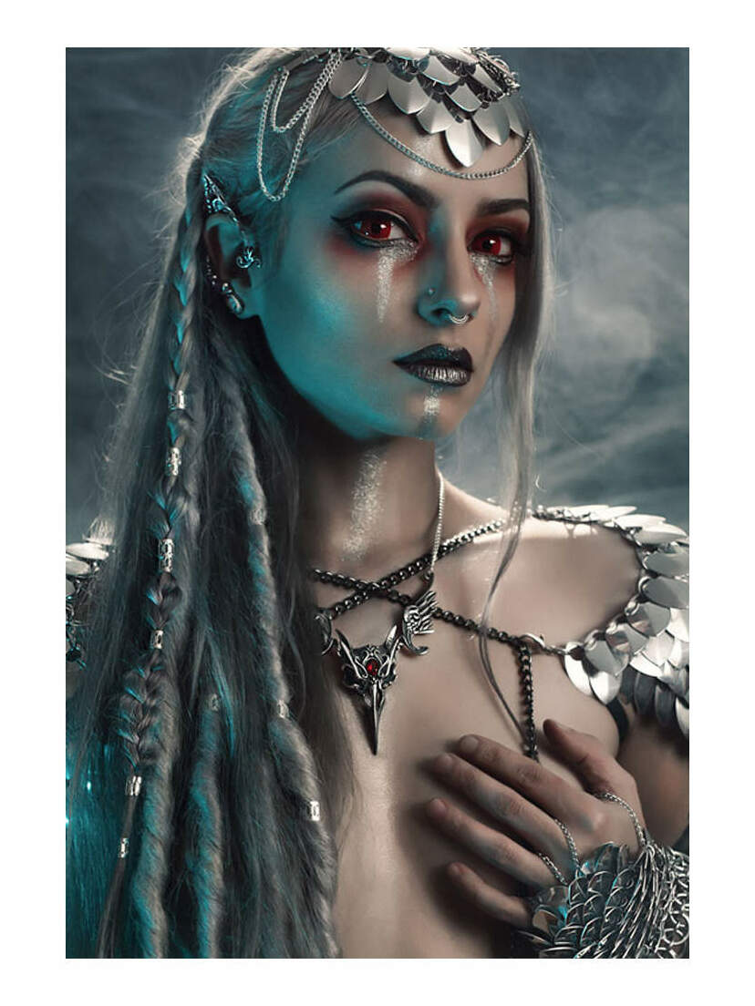 Masque Of The Black Rose Necklace