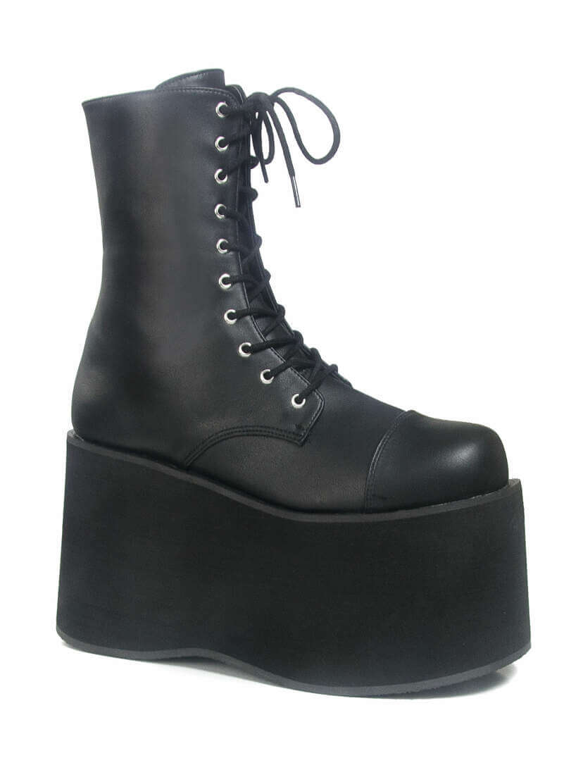 MONSTER-10 Black Platform Boots