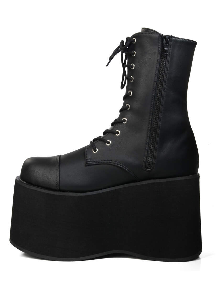 MONSTER-10 Black Platform Boots