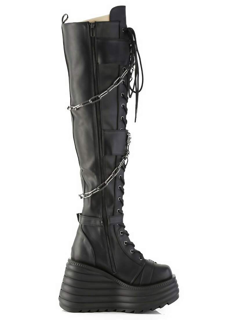 MORTE-312 Thigh-High Platform Boots