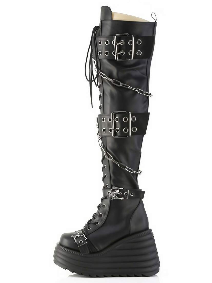 MORTE-312 Thigh-High Platform Boots