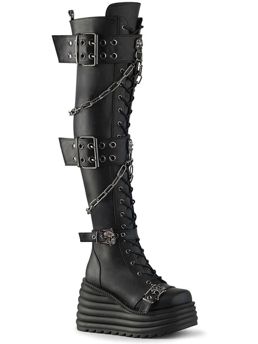 MORTE-312 Thigh-High Platform Boots