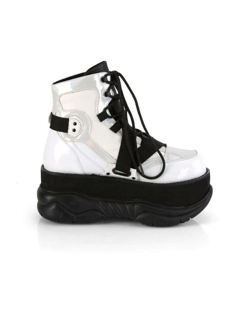 NEPTUNE-181 Men's White Platform Boots