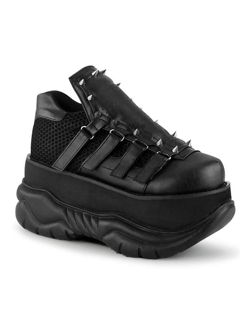 NEPTUNE-50 Black Platform Shoes