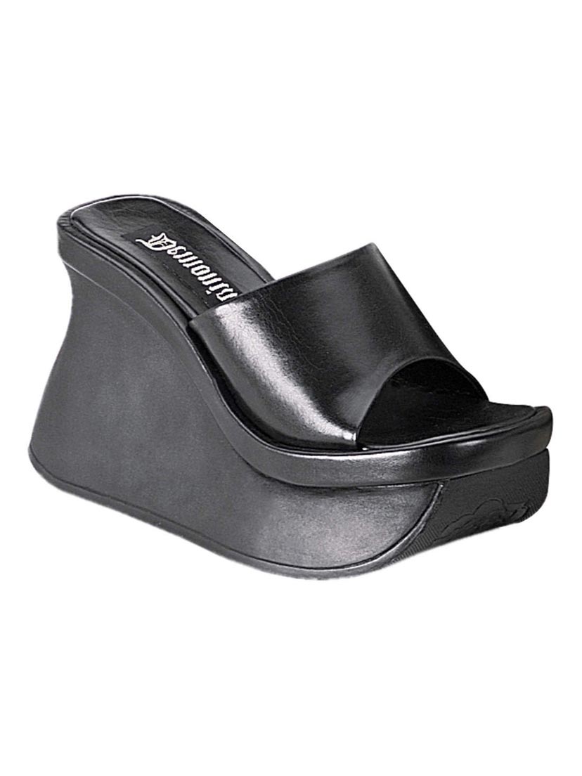 PACE-01 Black Platform Sandals
