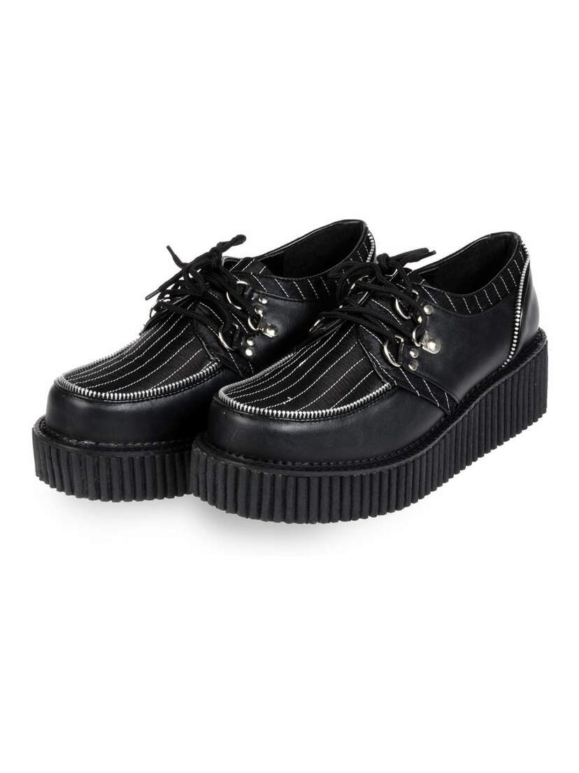 CREEPER-113 Pinstripe PU Creepers CREEPER-113 Pinstripe PU Creepers