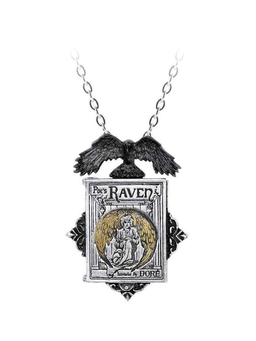 Poe's Raven Locket Necklace