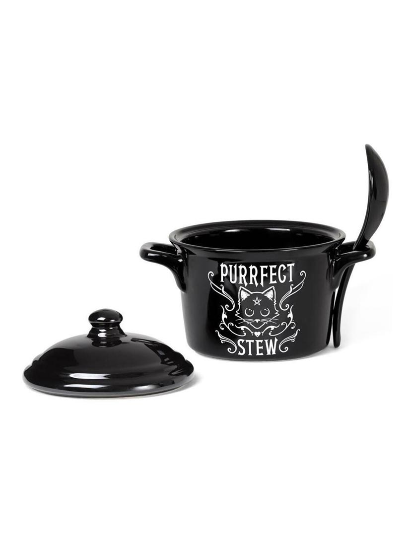 Purrfect Stew Bowl and Spoon Set