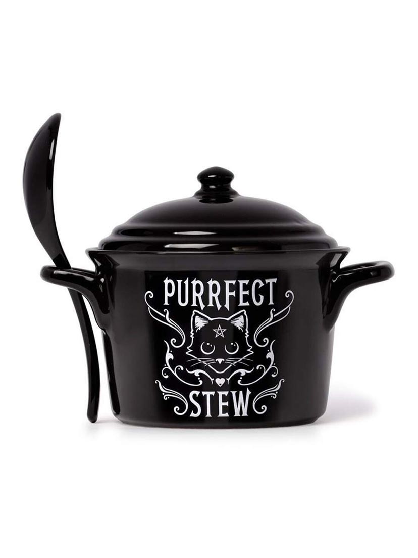 Purrfect Stew Bowl and Spoon Set