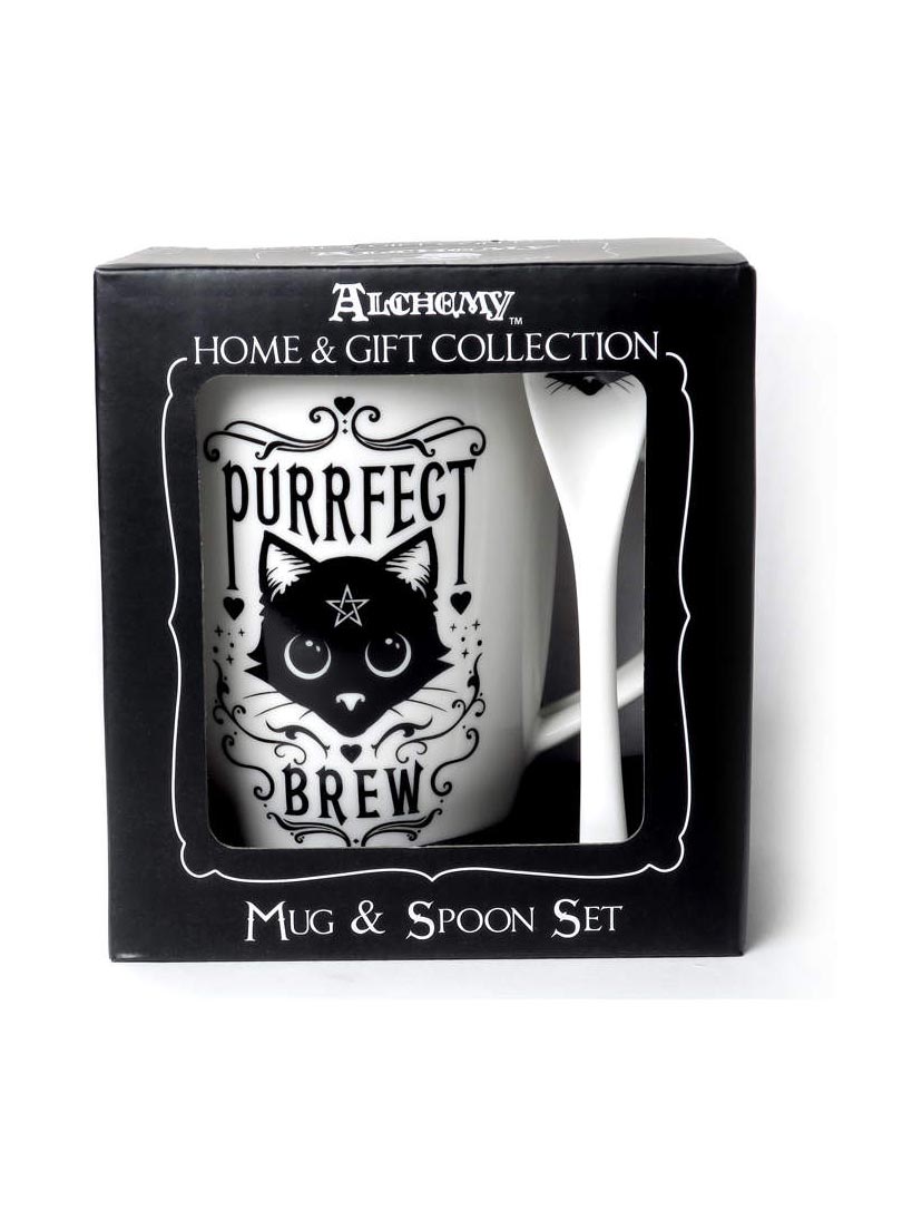 Purrfect Brew Cup and Spoon