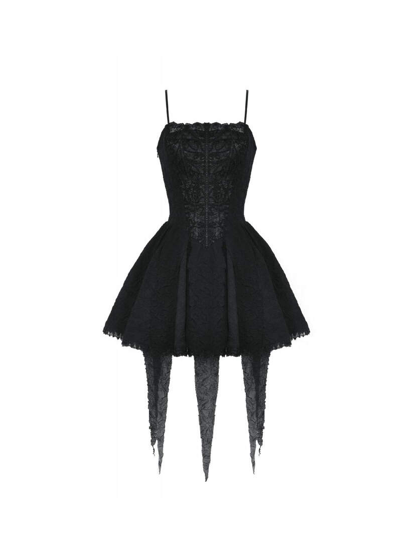 Ravena Lace Gothic Mini Dress