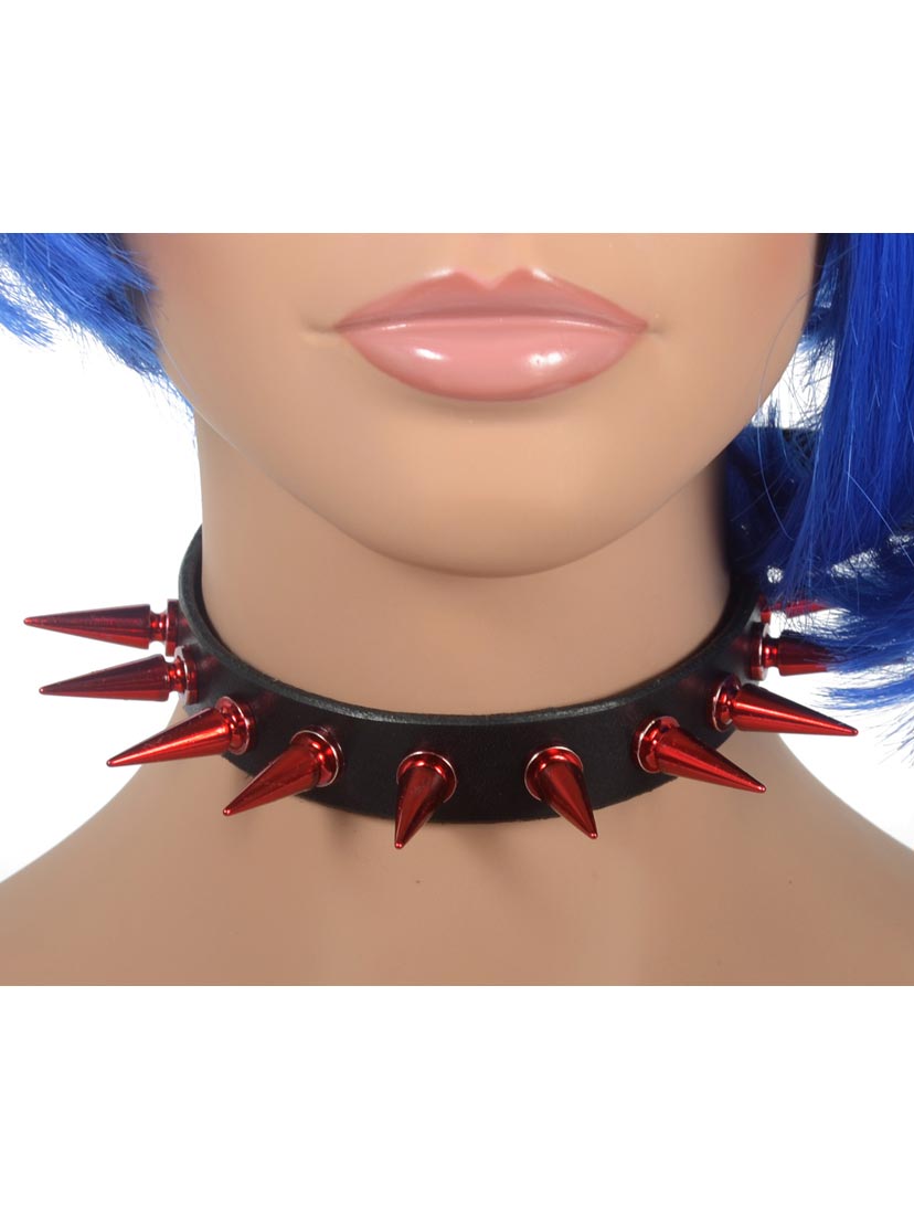 Rivithead Red Spike Choker