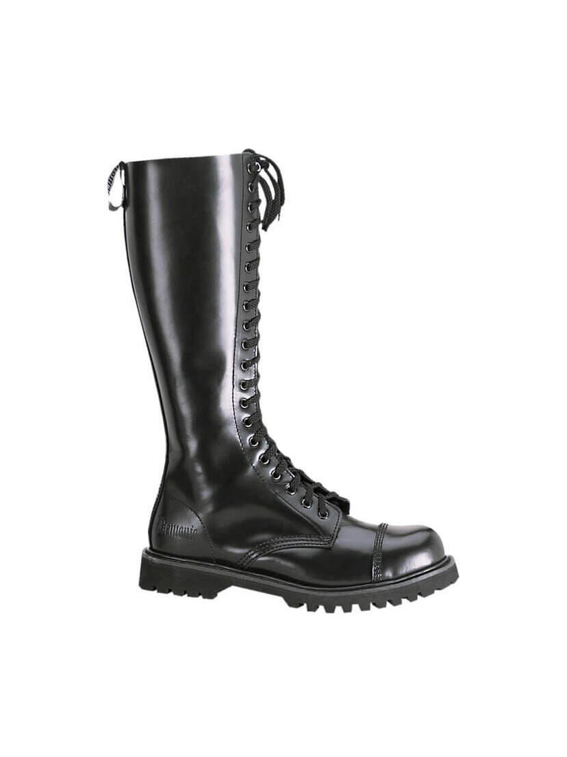 ROCKY-20 Tall Black Leather Boots