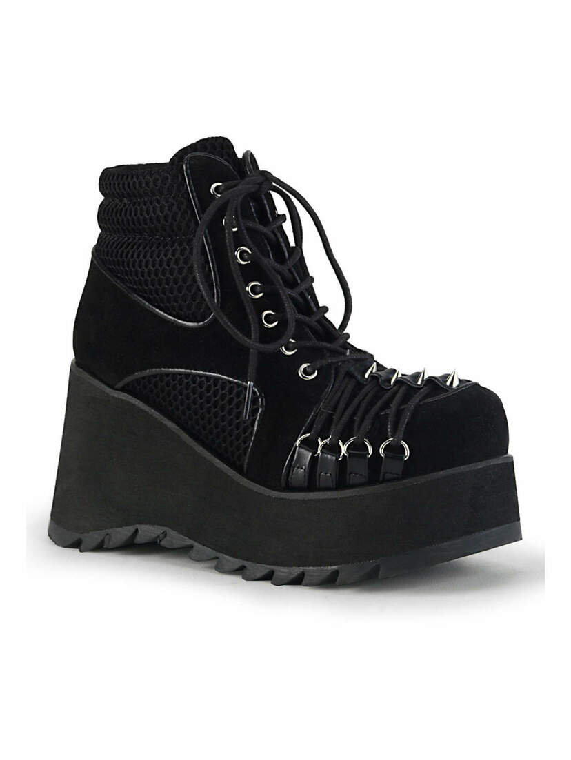 SCENE-32 vegan suede platform boots