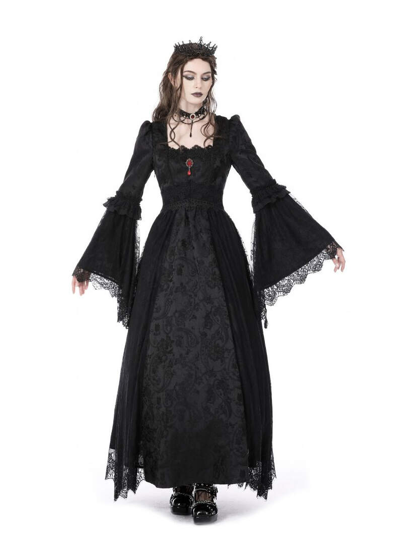 Shadow Empress - Long Elegant Gothic Dress