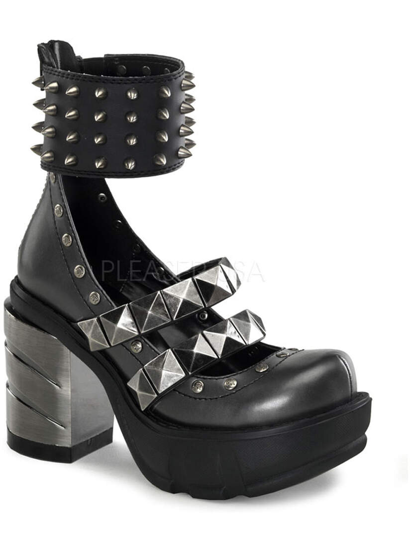 SINISTER-62 Chromed Spike Boots