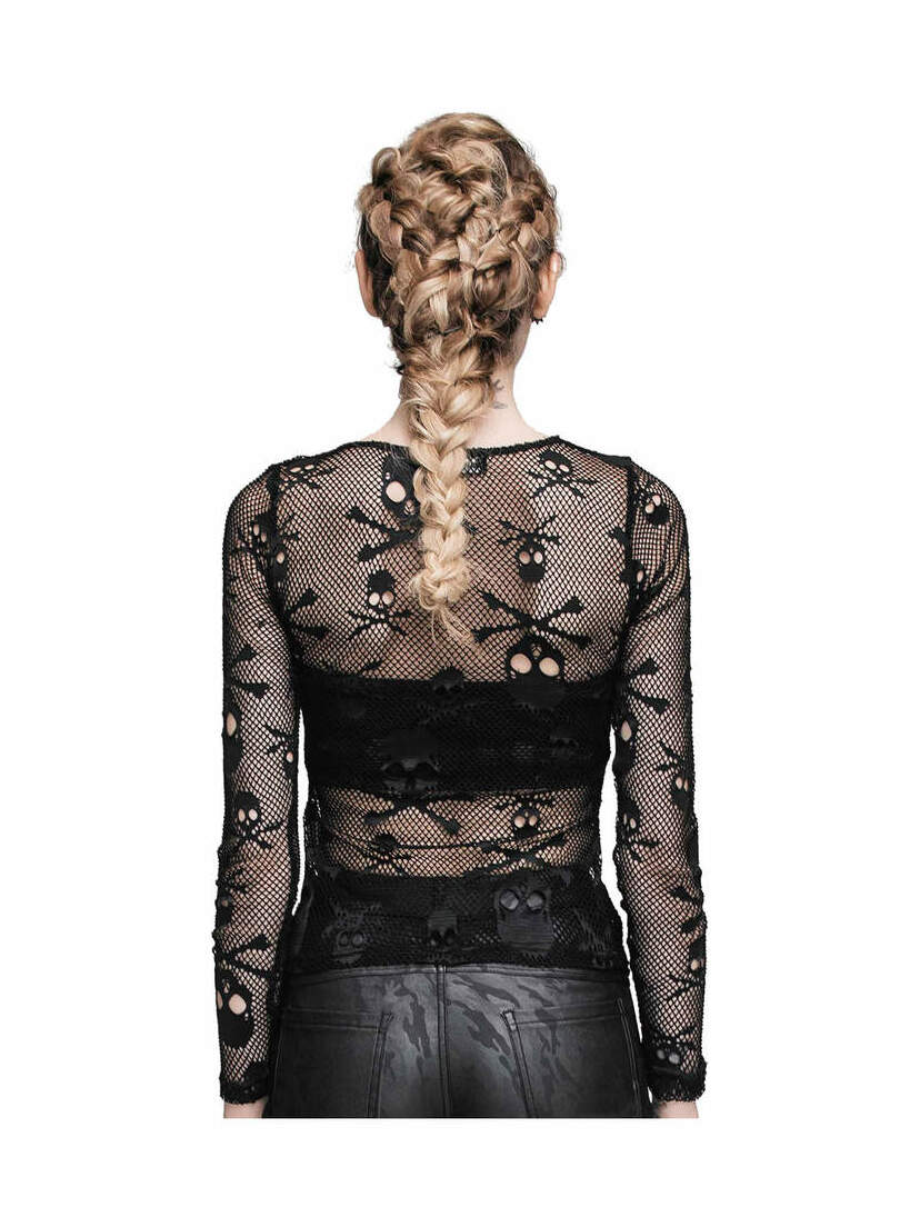 skull-n-bones mesh net shirt skull-n-bones mesh net shirt