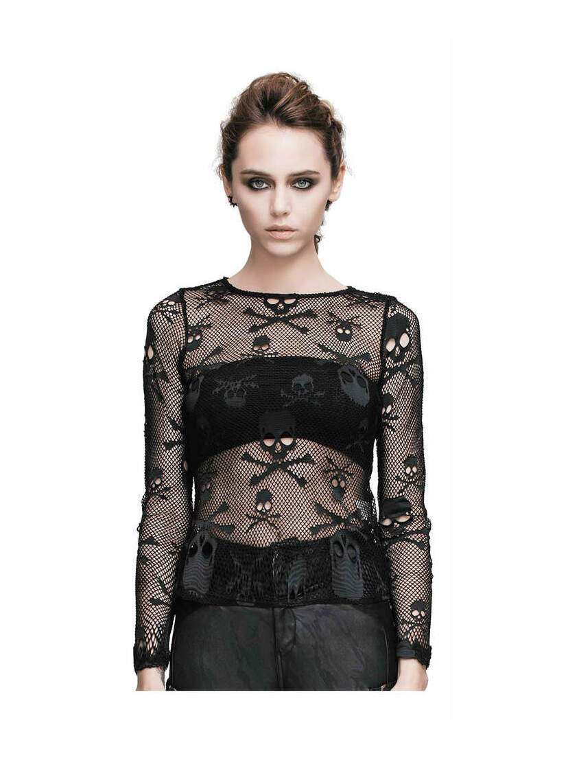 skull-n-bones mesh net shirt skull-n-bones mesh net shirt