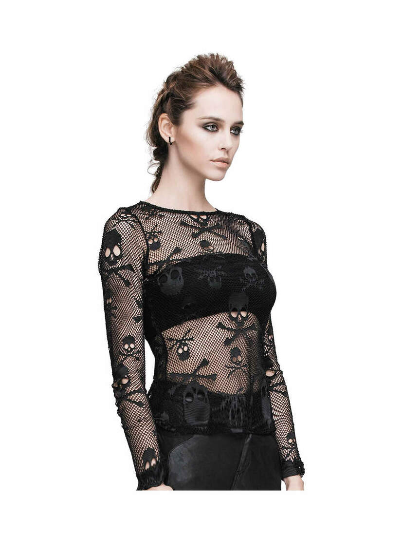 skull-n-bones mesh net shirt skull-n-bones mesh net shirt
