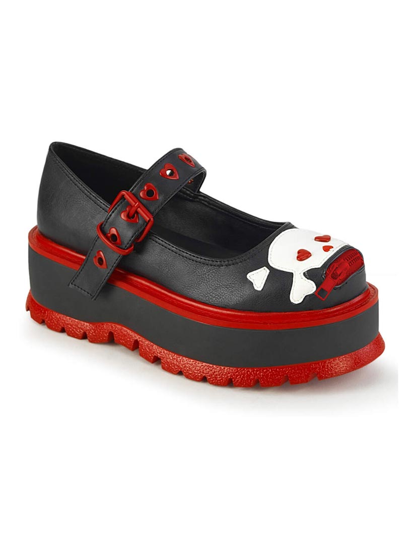 SLACKER-27 Skully Maryjane Shoes