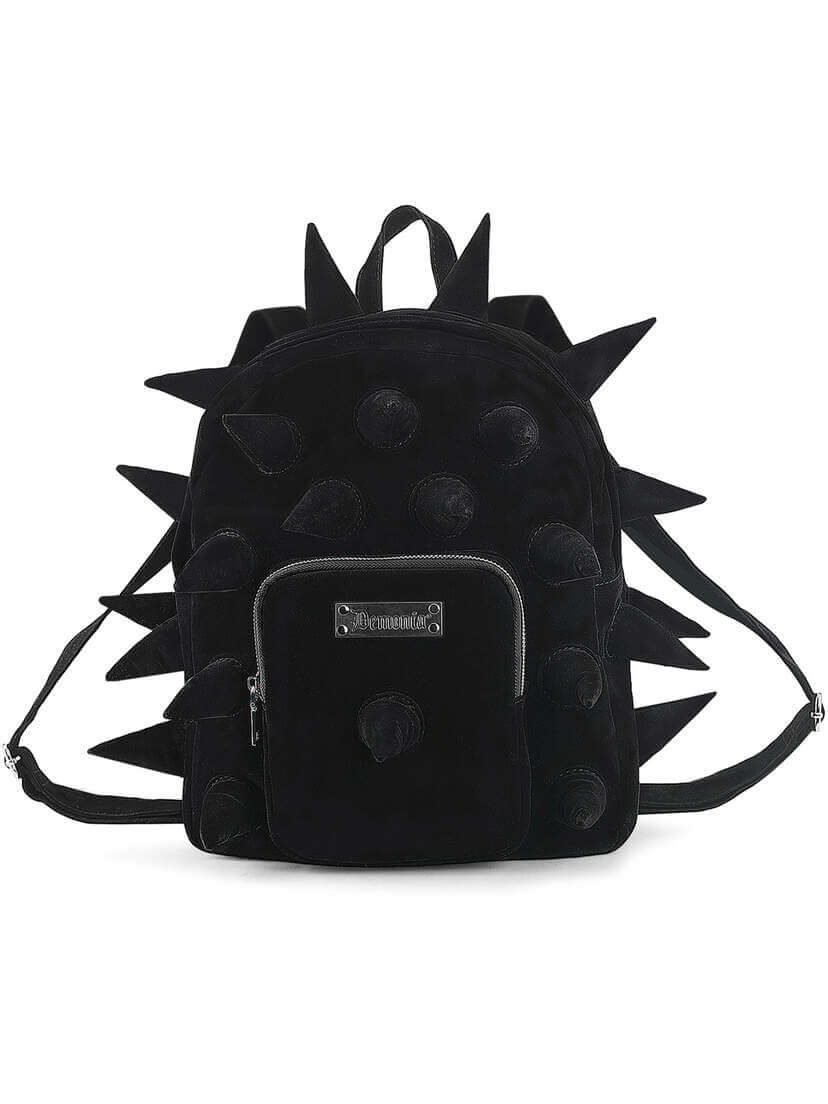 thumbnail image 2 of Hedgehog Spike Travel Backpacks Spiky Punk School Bookbags Shoulder 2 of 12