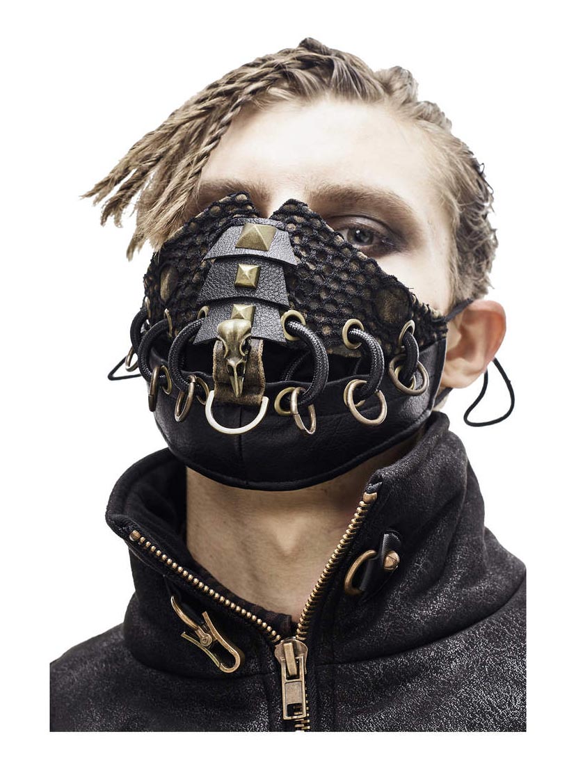 Stitched Raven Skull Mask