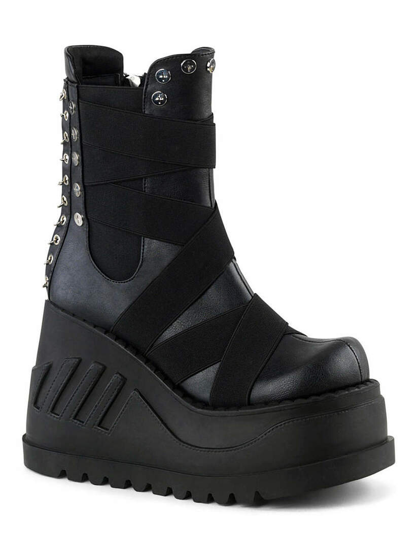 STOMP-25 elastic strap platform boots